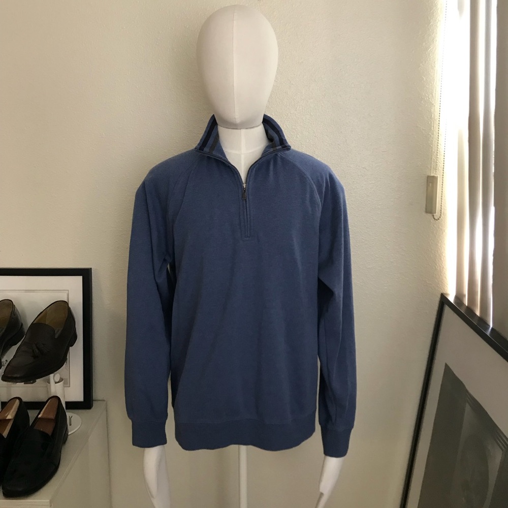 Brooks brothers country clip zip up sweater size M